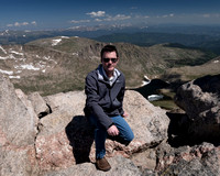 Trevor at Mount Evans Summit