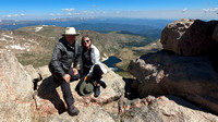 John and Julie Anna at Mount Evans Summit