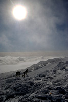 Climbers ascending Mt. Washington