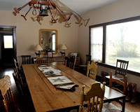 The dinning room  at the Arrington house